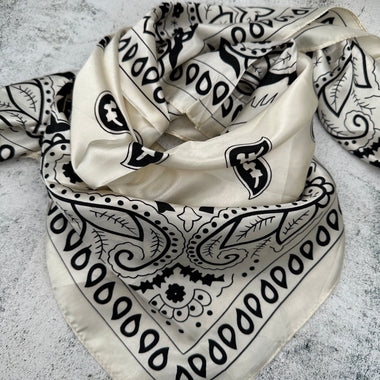 Simple Ivory Bandana - The Thrifty Cowgirl, Co.