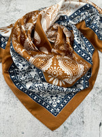 Copper & Navy Double Paisley - The Thrifty Cowgirl, Co.