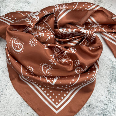 Simple Copper Bandana - The Thrifty Cowgirl, Co.