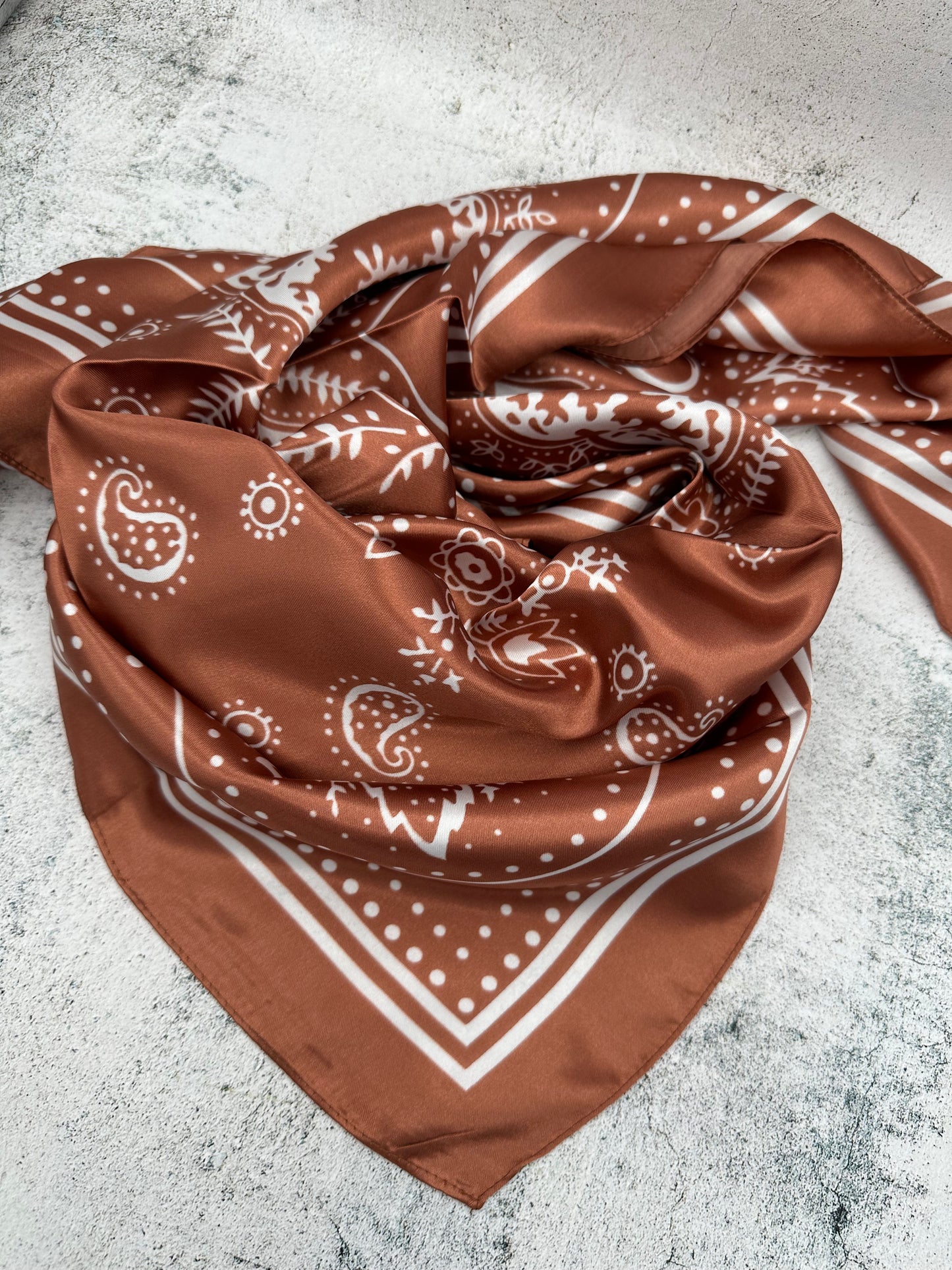 Simple Copper Bandana - The Thrifty Cowgirl, Co.