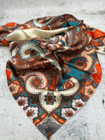 Faceted - Orange & Brown - The Thrifty Cowgirl, Co.