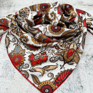 Red, Tan & Black Paisley - The Thrifty Cowgirl, Co.