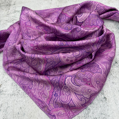 Bright Violet Paisley - The Thrifty Cowgirl, Co.