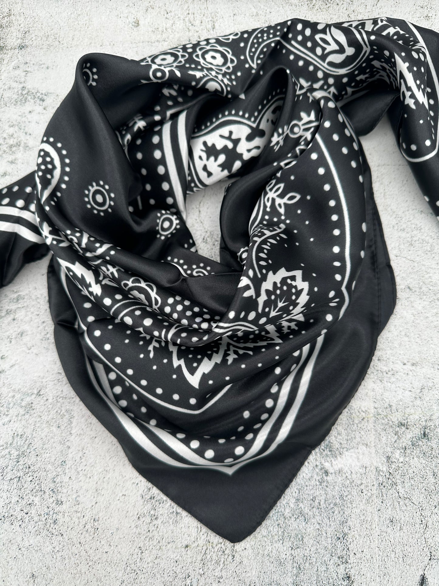 Simple Black Bandana - The Thrifty Cowgirl, Co.
