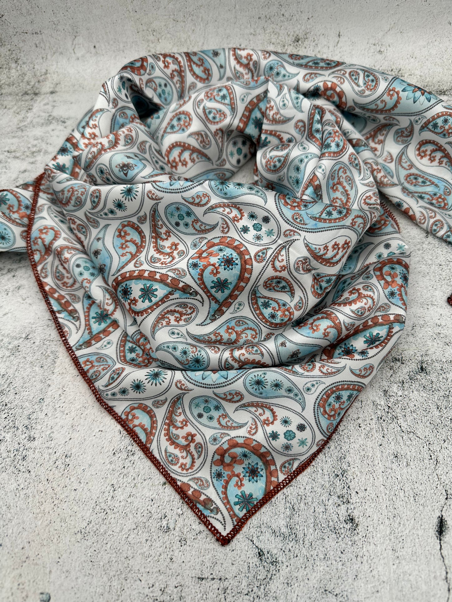 Sky Blue Paisley - The Thrifty Cowgirl, Co.
