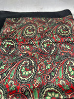 Paisley Flower Black, Green & Red - The Thrifty Cowgirl, Co.