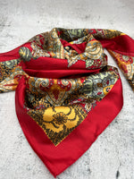 Red & Gold Paisley - The Thrifty Cowgirl, Co.